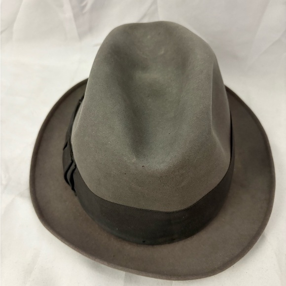 Vintage Churchill ltd. Gray Felt Wool Hat Size 7 1/8 - Picture 7 of 10